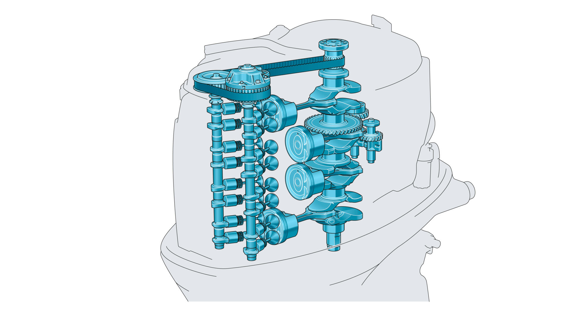 2.8 litre DOHC 4-cylinder with 16 valves, VCT and EFI