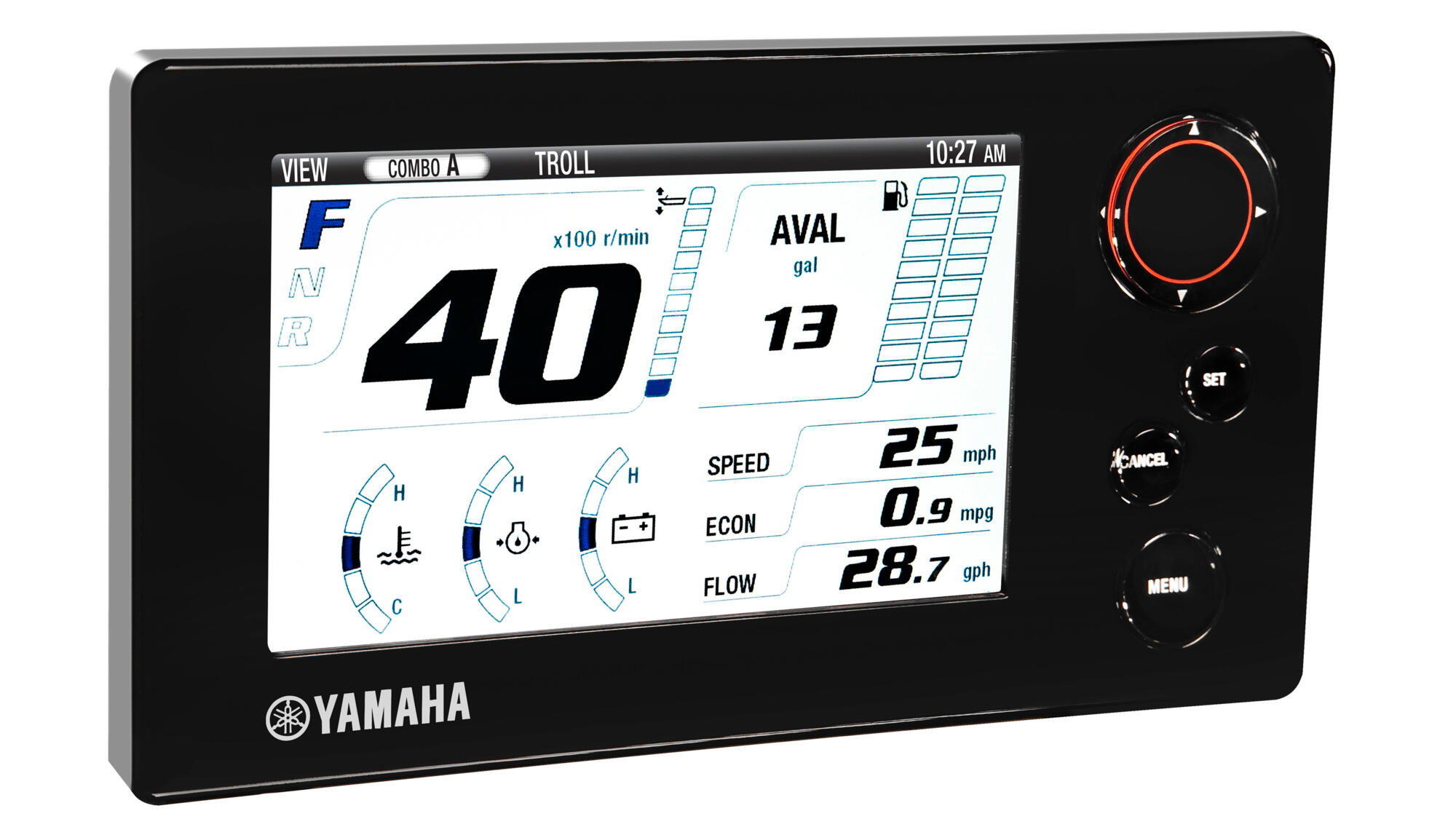 Electronic ‘drive-by-wire’ throttle and shift (200hp (G) only)