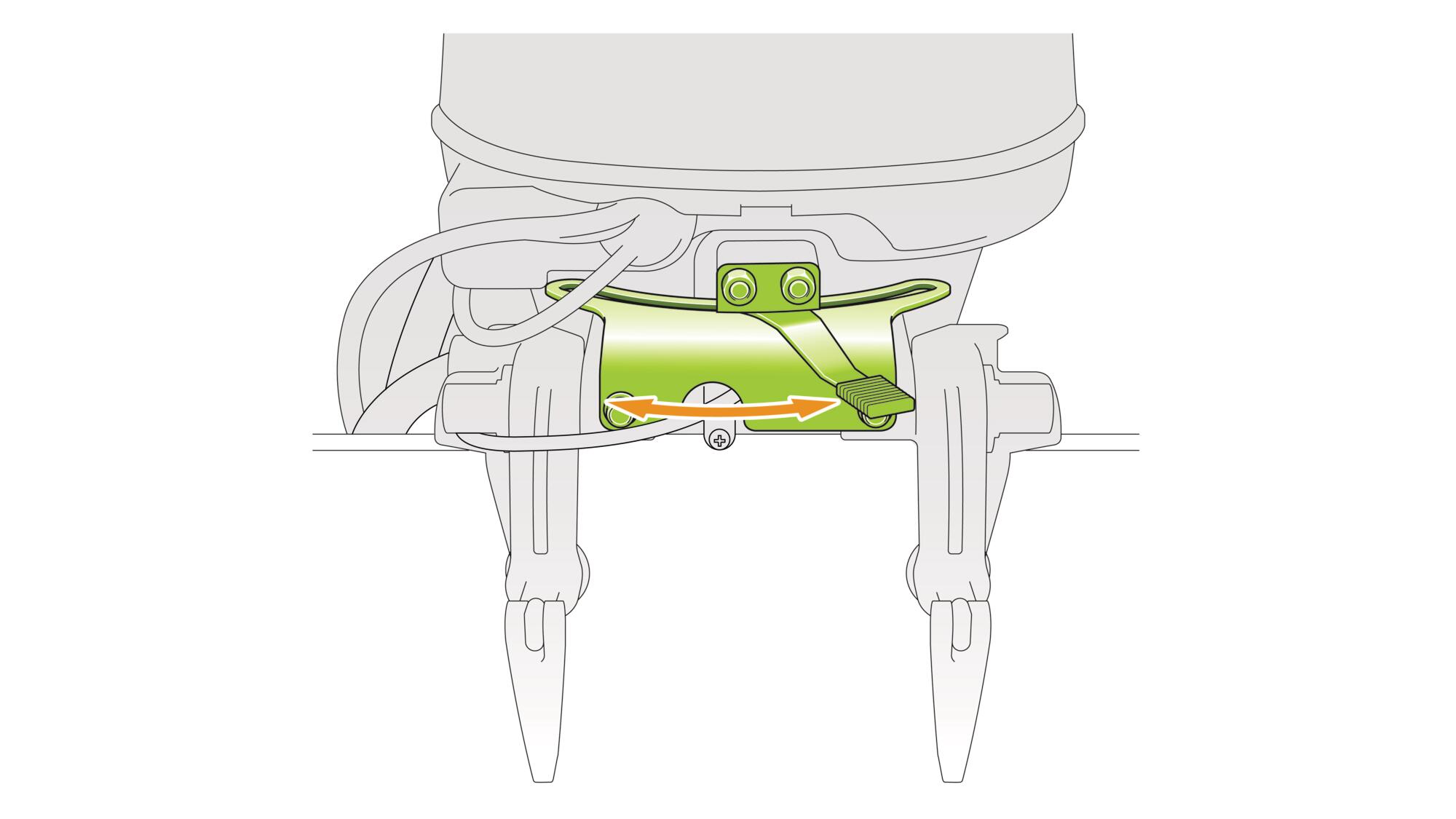 Single-action steering friction (on tiller model)