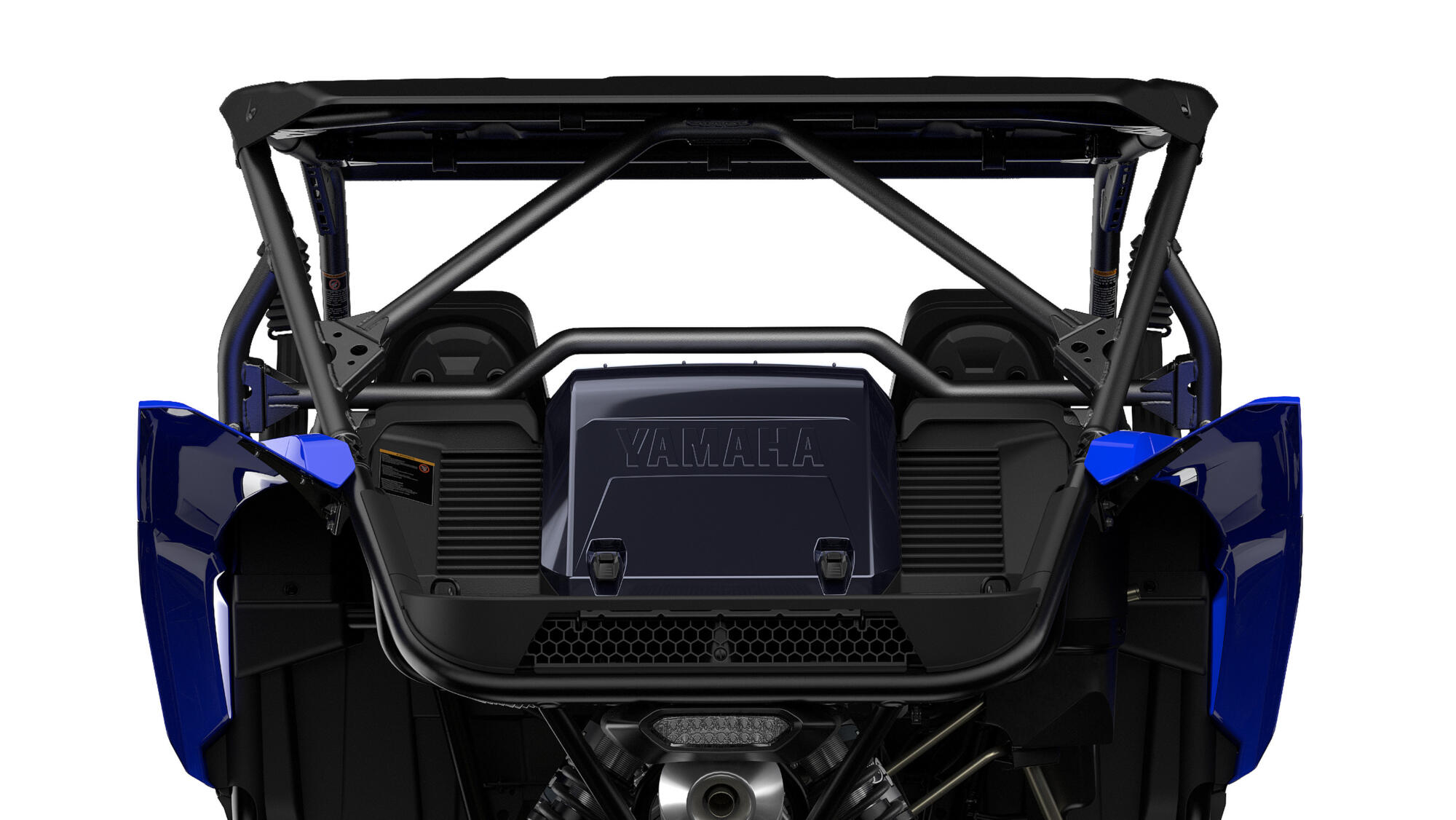 Rear-mounted radiator